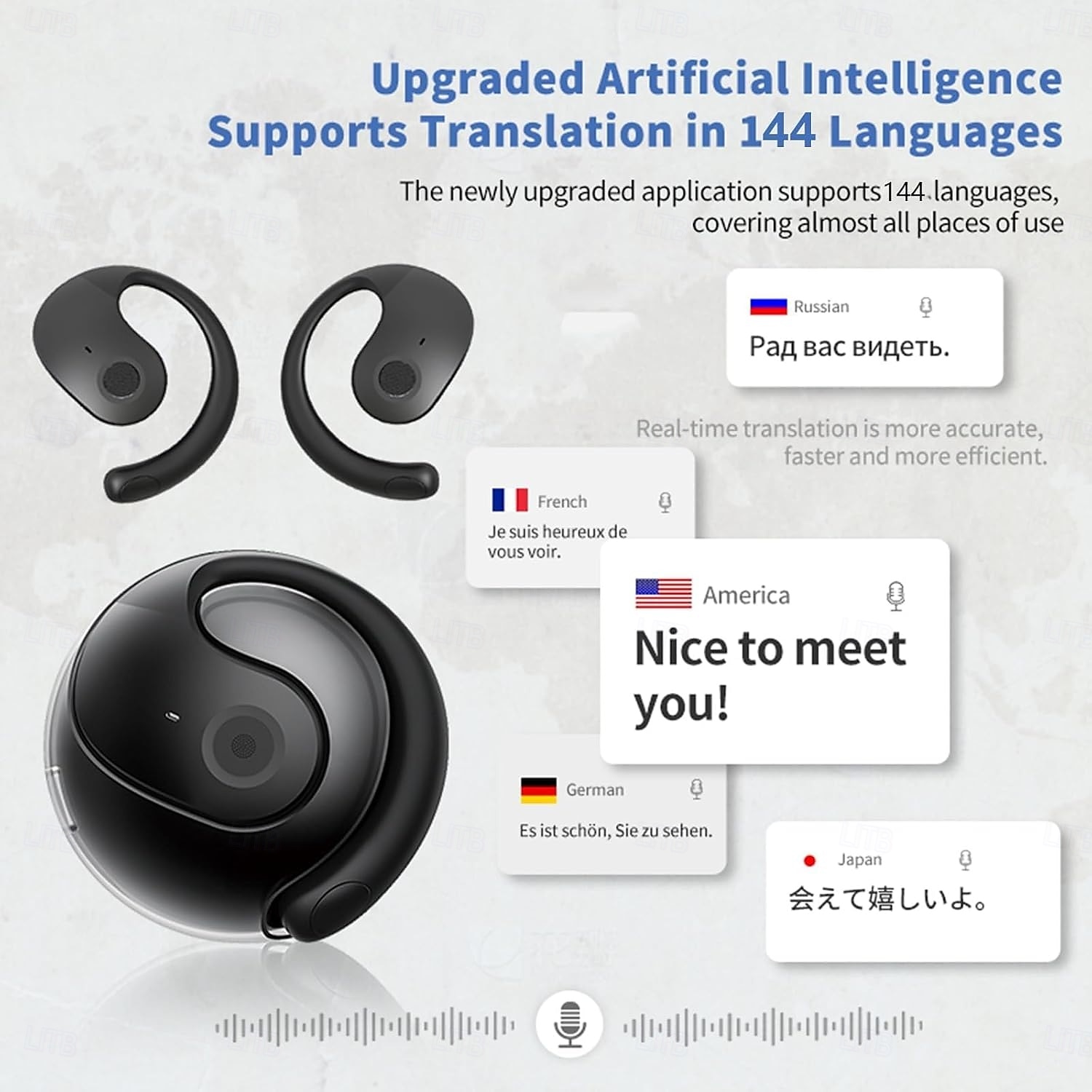 BY01 True Wireless Headphones TWS Earbuds Ear Hook Bluetooth 5.3 Stereo Surround sound ENC Environmental Noise Cancellation for Apple Samsung Huawei Xiaomi MI  Everyday Use Jogging Trekking Mobile 2025 - $26.99 –P1