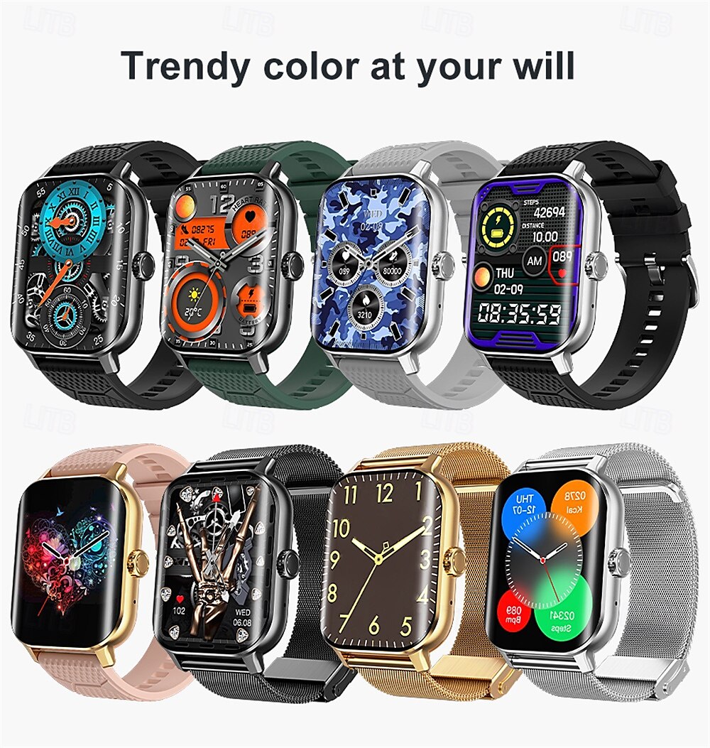696 F12 Smart Watch Monitor aktywności Fitness ECG PPG Bluetooth Przypomnienie o połączeniu Android iOS IP67 38mm 2.02 2025 - $48.99 –P18