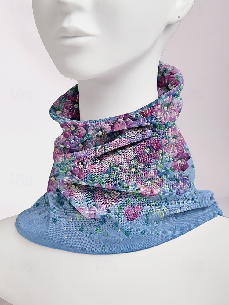 gorro leve e respirável para mulheres – boné folgado com estampa floral, chapéu elástico macio, pode ser usado como polaina de pescoço para uso casual, ao ar livre e quimio de 2025 por $11.99 –P6