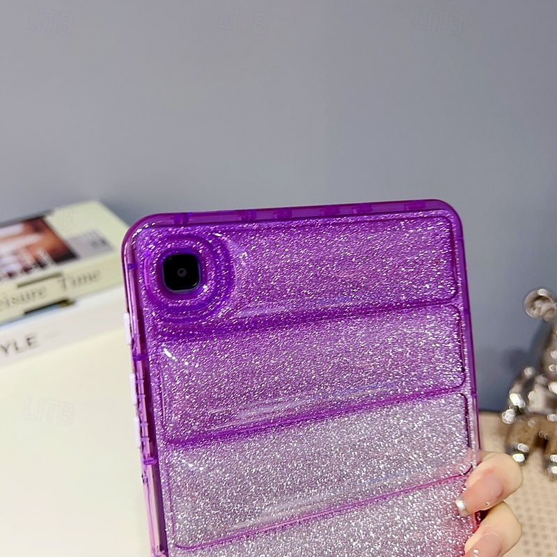 Tablet Case Cover For Samsung Galaxy Tab A9 8.7" S9 11 inch S8 11'' S7 11'' S6 Lite 10.4" A8 10.5'' A7 Lite 8.7'' A7 10.4'' A 8.0" A9 Plus 11" Full Body Protective Shockproof Color Gradient Glitter 2025 - $26.99 –P10