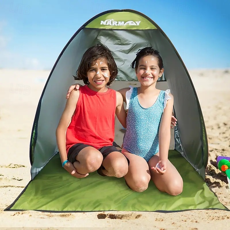 Pop-up-Strandzelt – UV- und wasserbeständig, geeignet für Camping, bietet Platz für 2 Personen 2025 - $68.99 –P2