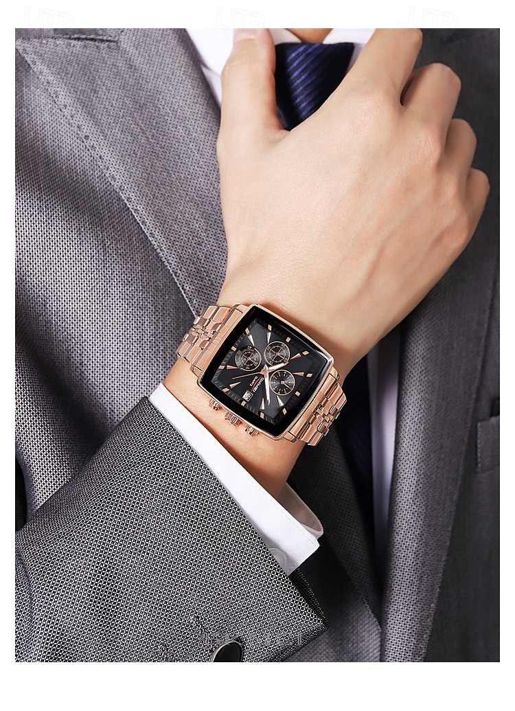 SKMEI Multi Functional Timing Business Men's Watch Waterproof Luminous Calendar Steel Strip Men's Watch 2025 - $39.99 –P15