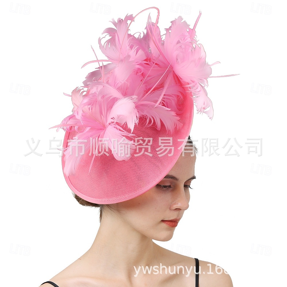 Elegante Tocados Sombrero Fascinators Fascinador Dama Disfraz Mujer derby Fiesta de Boda Pañuelo Adulto Sombrero Primavera verano 2026 - $43.99 –P1