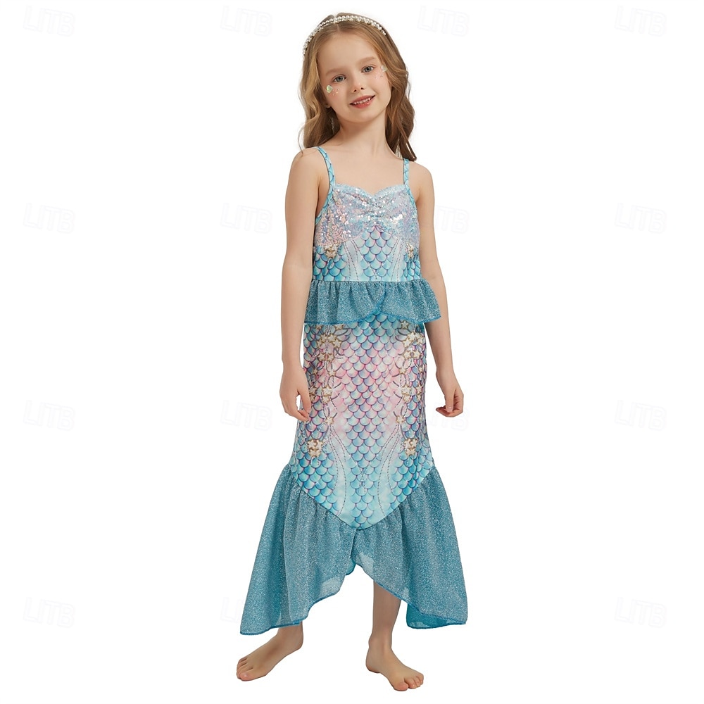 The Little Mermaid Little Mermaid Princess Mermaid Dress Theme Party Costume Cosplay Movie Cosplay for Girls' Kid's Carnival Masquerade Party Holiday 2025 - $30.99 –P6
