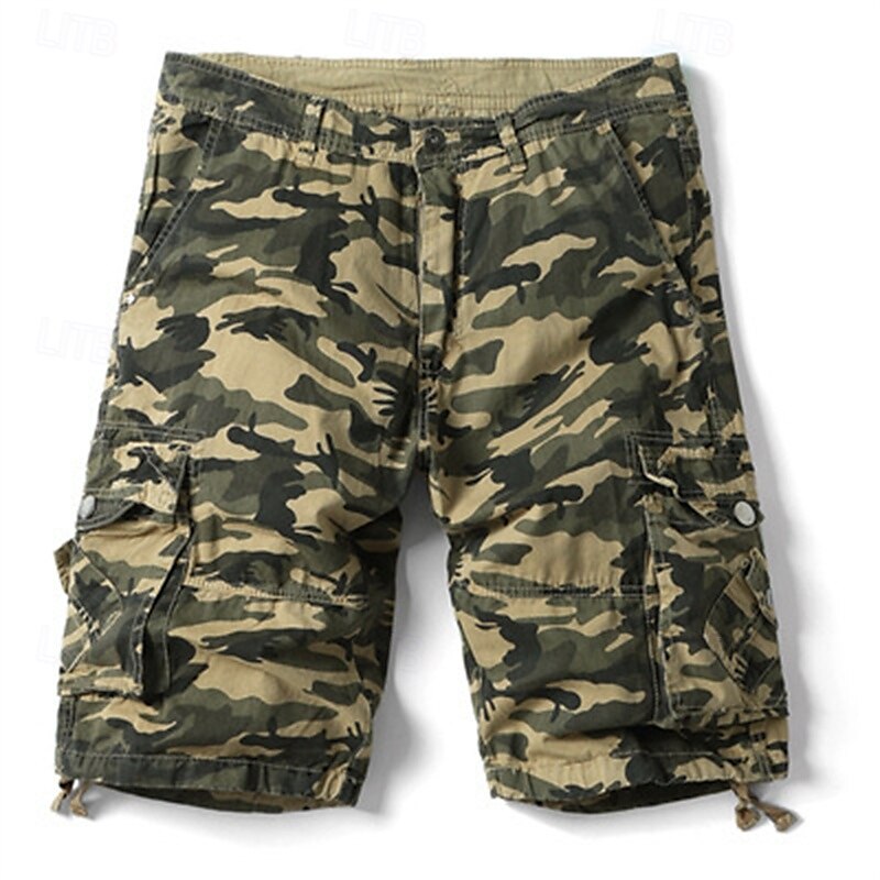 Per uomo Pantaloncini cargo Pantaloncini mimetici Shorts Pantaloncini Estivi Multi-tasche Tasca con Patta Semplice Mimetico Comodità Indossabile Lunghezza al ginocchio All'aperto Sport Quotidiano del 2025 a $27.99 –P8