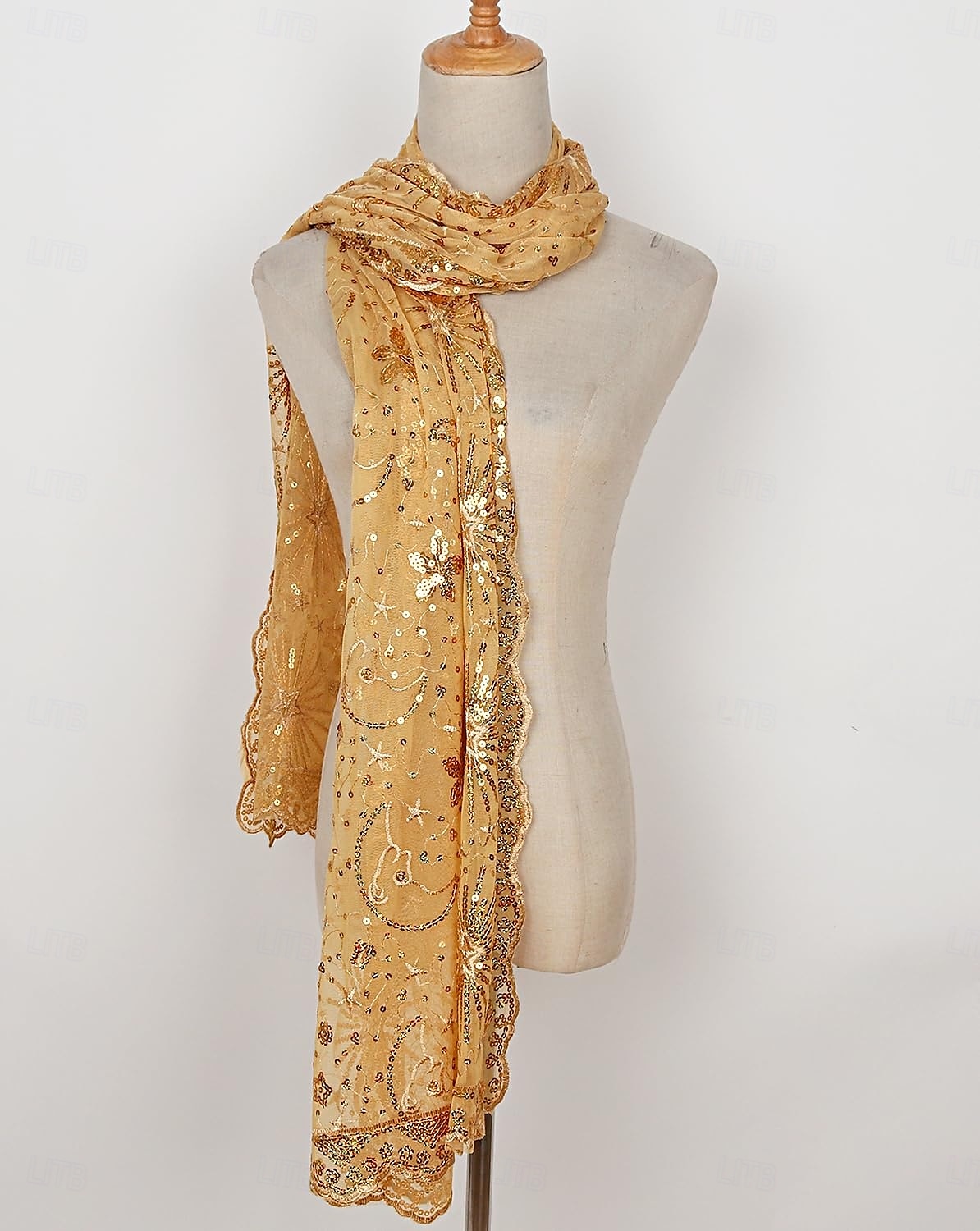 Retro Řvoucí 20s 20. léta 20. století šátek Wrap Přehozy přes ramena Velký Gatsby Flitry Maškarní kostým Dámské Karneval Svatební Večerní oslava Plesová maškaráda Dospělé Šátek 2025 - $17.49 –P16
