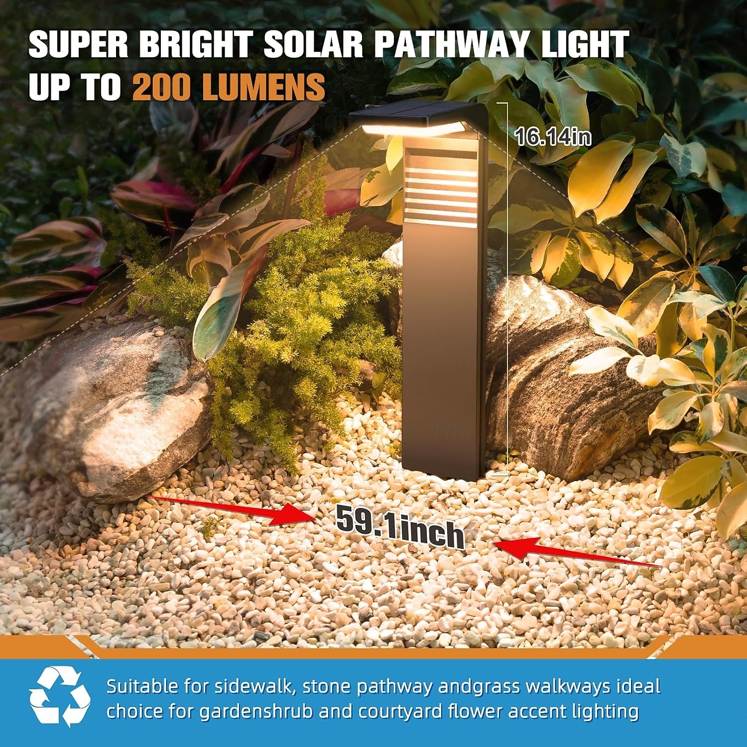 LED Solar Pathway Lights Outdoor Waterproof Bright Landscape Path Lights for Yard Patio Backyard Lawn Driveway Walkway Garden Decorative with Warm and Cool White Light 2026 - $41.99 –P6
