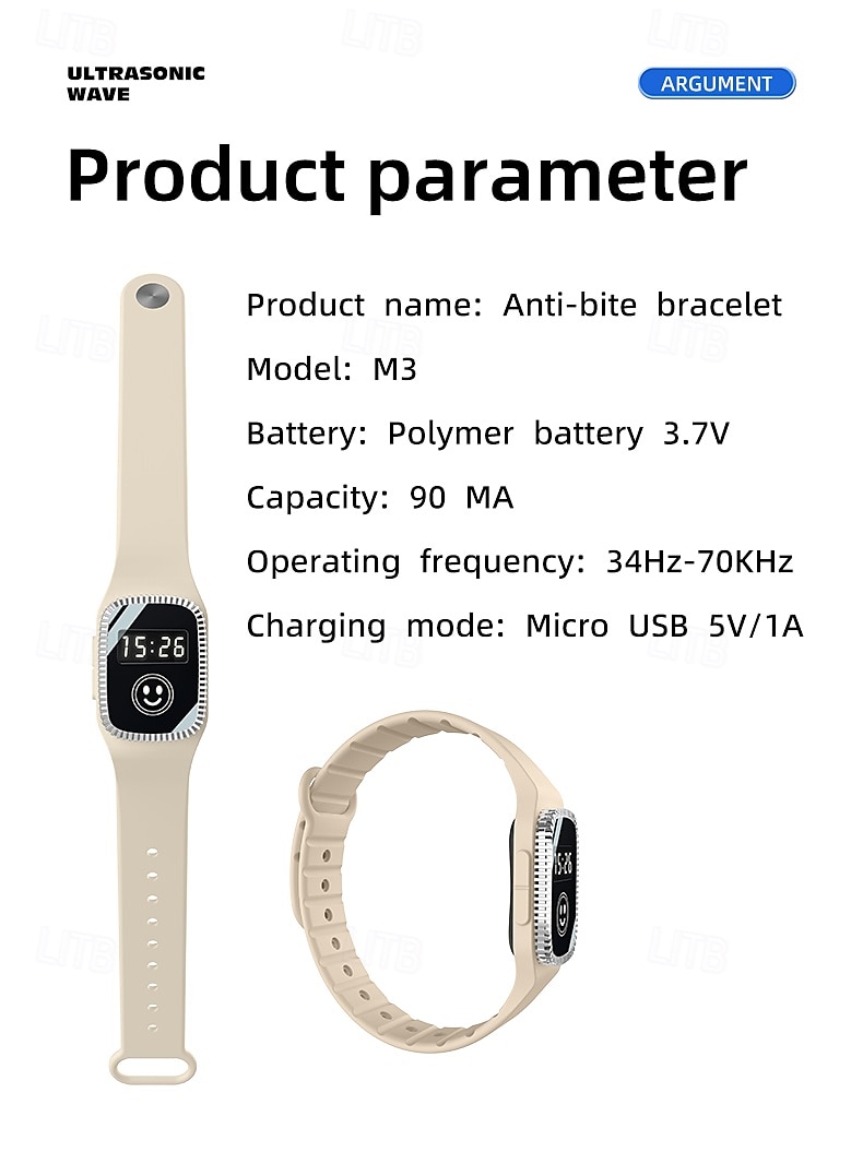 USB Mosquito Repellent Watch – Summer Silicone Bracelet for Adults and Children, Safe Wearable Mosquito Repellent 2025 - $17.99 –P15