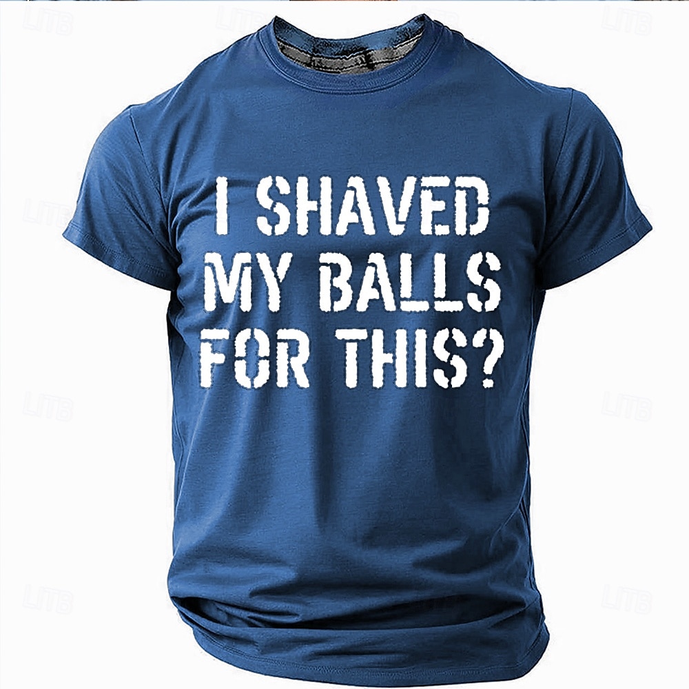 Herren Lustiger Slang T Shirt Kurzarm T-Shirt 3D-Druck Rundhalsausschnitt Hemd Mode Täglich Straße Täglich Schwarz Blau Grün Sommer Frühling Bekleidung S M L XL XXL XXXL 2025 - $17.99 –P2