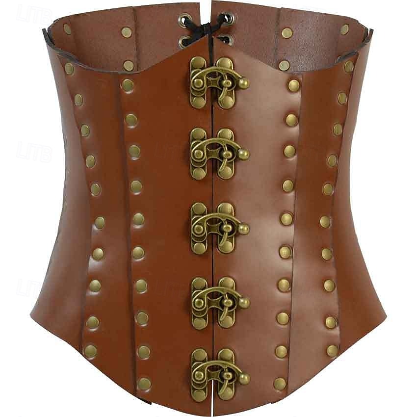 Retro Vintage Punk & Gothic Medieval Underbust Corset Fancy Dress Men's Carnival Masquerade Carnival Performance Masquerade Adults' Corset 2026 - $32.99 –P3