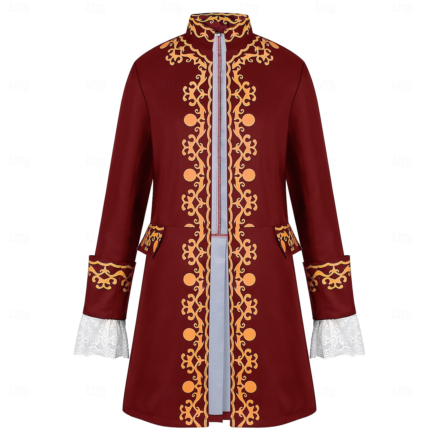 Retro / vintage Kostymer i middelalderstil Steampunk Jakke tailcoat Ytterklær Prins Adelsmann Helfarge Herre Steampunk Karneval Maskerade Fest / aften Voksne Frakk 2025 - $37.99 –P1