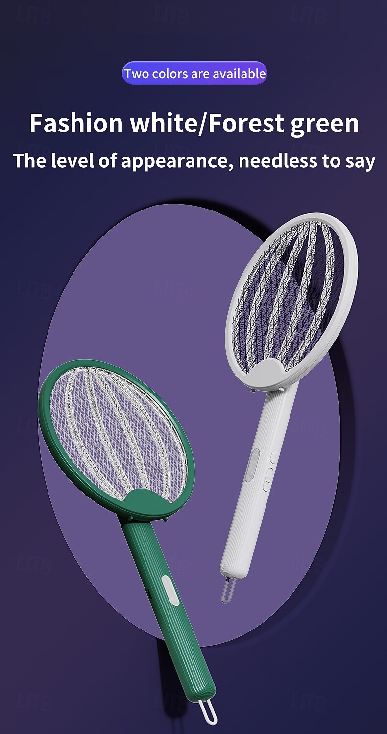 USB 2-in-1 Folding Mosquito Swatter Lamp – Rechargeable Electric Fly Killer for Dormitory and Home Use 2025 - $22.99 –P17