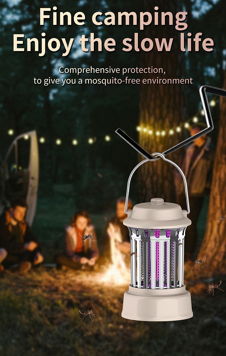 tweekleurige camping elektrische muggenlamp draagbare sfeerlamp 1200 mAh 2025 - $15.99 –P2