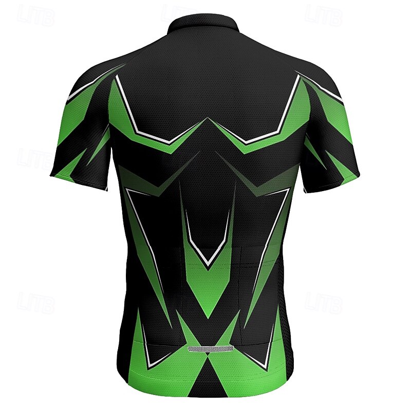 Homme Maillot Velo Cyclisme Manche Courte Cyclisme Tee-shirt Maillot avec 3 poches arrière VTT Vélo tout terrain Respirable Séchage rapide Conception anatomique Mèche Bleu Vert Des sports Vêtement de 2025 ? $25.99 –P2