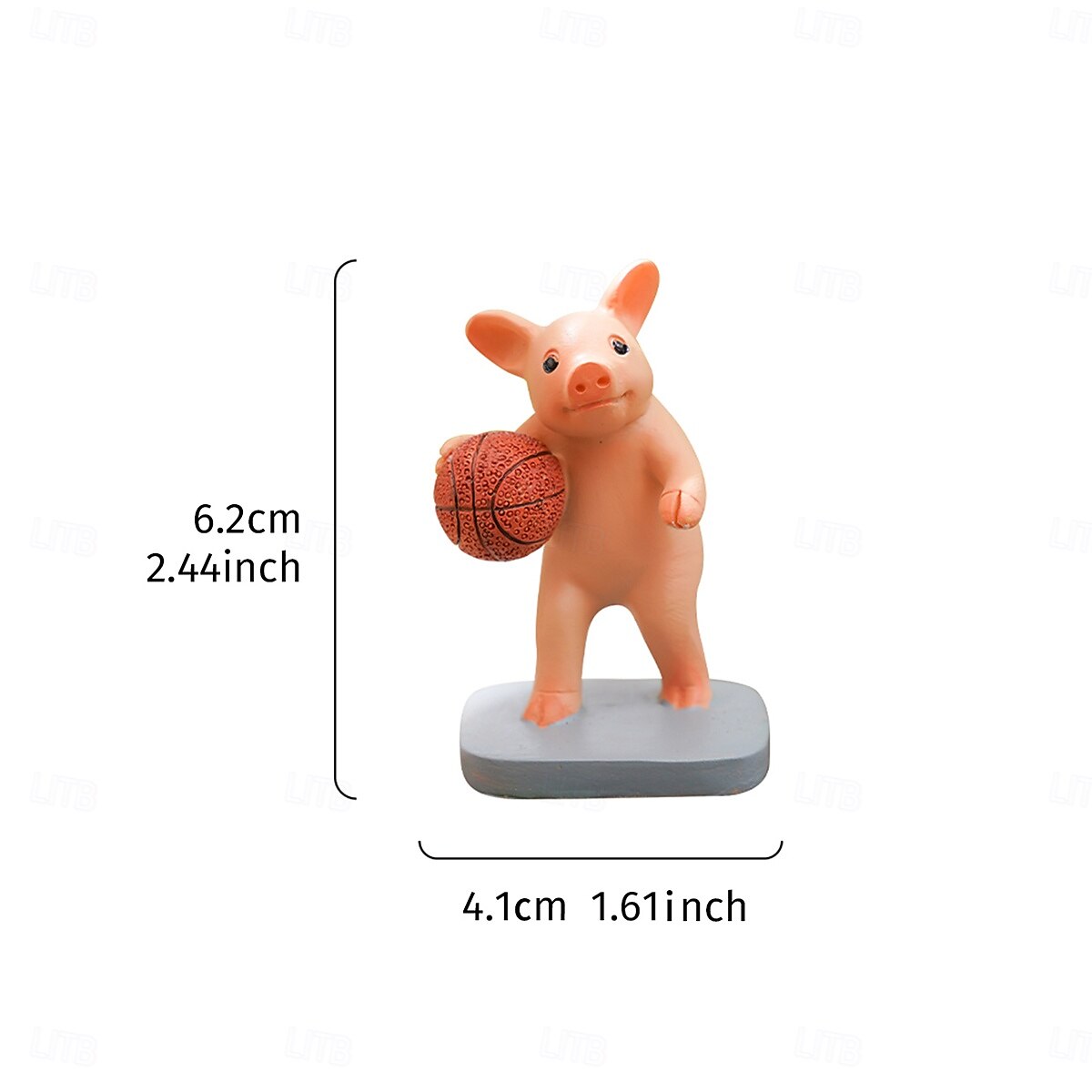 statua animale in miniatura a forma di maiale, decorazione da giardino in resina impermeabile dipinta a mano, piccola statuetta di maiale per casa, cortile, patio, bonsai, ornamento animale in del 2025 a $7.49 –P17