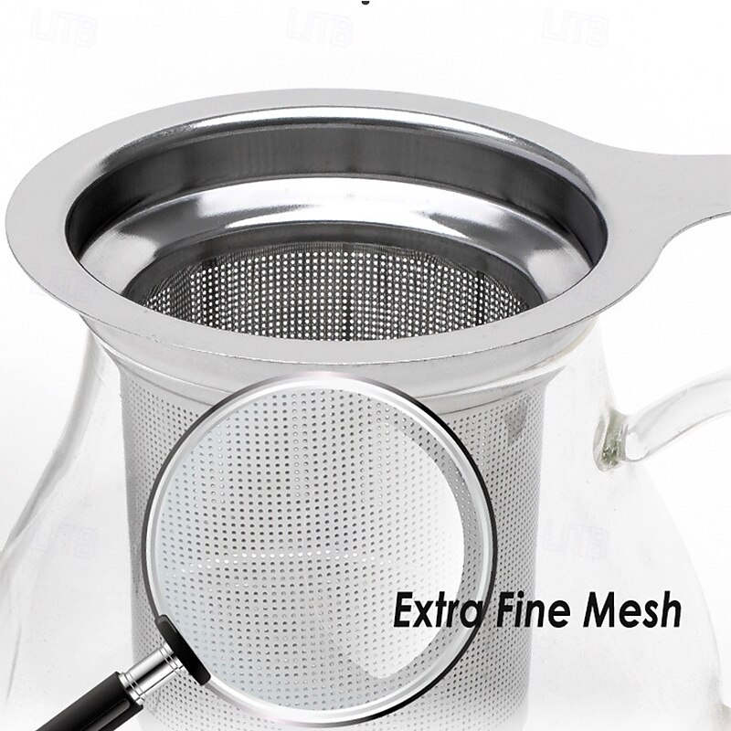 Tea Infuser for Loose Tea Extra Fine Mesh Tea Strainer Stainless Steel Tea Steeper with Large Capacity Easy to Clean Single Handle for Hanging on Mugs Cups Teapot 2025 - $8.49 –P5