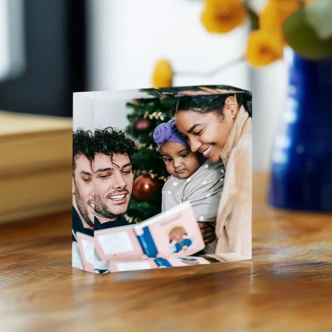 Bloque de fotos personalizado, bloque de fotos de acrílico, bloque de fotos de vidrio personalizado, bloque de acrílico, foto de cristal, regalo de boda, cumpleaños, día del padre, bodas 2026 - $9.99 –P7