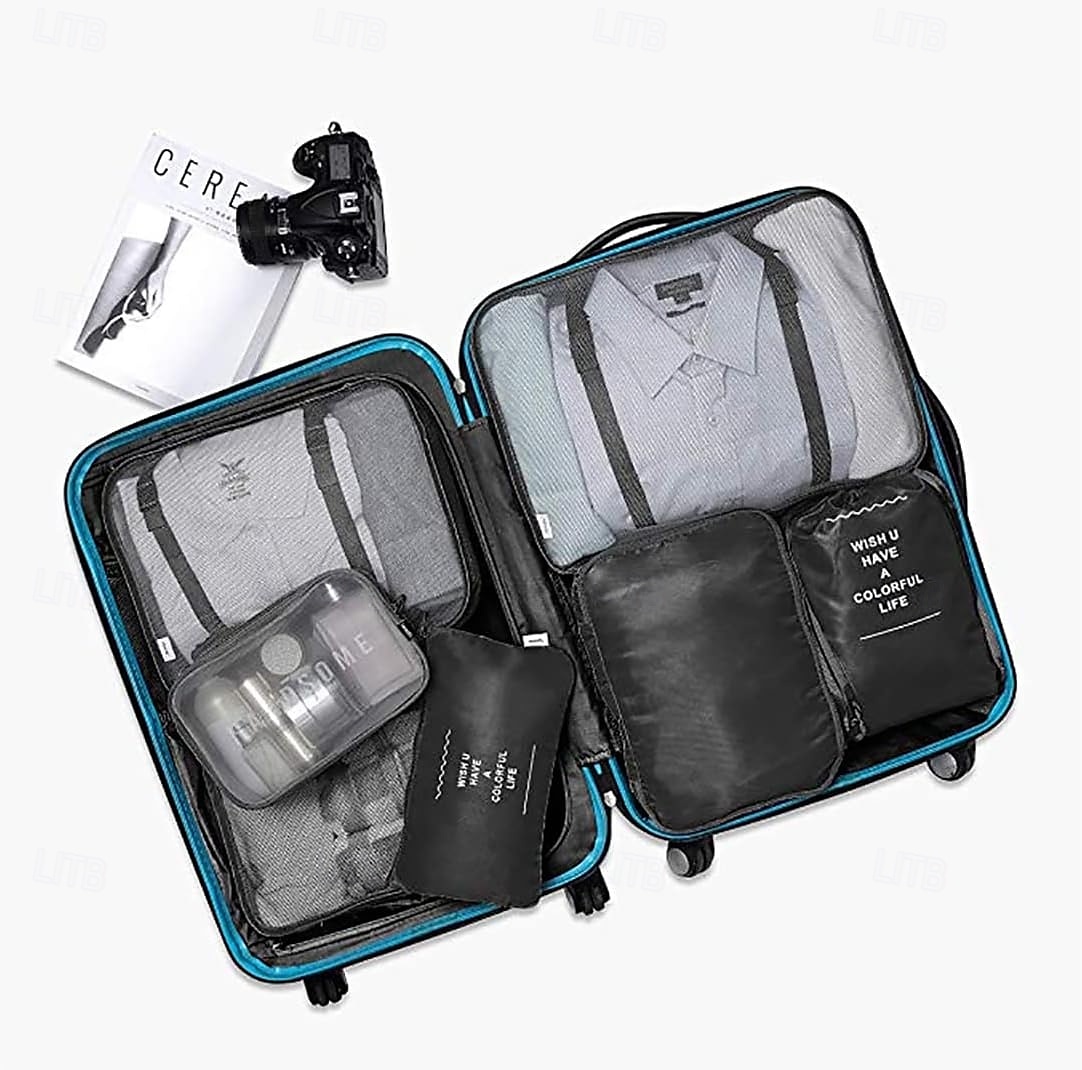 8-Piece Compression Packing Cubes Set for Travel, Luggage Organizer, Clothing and Accessories Sorting Storage Bags, Suitcase Organizing Set for Efficient Packing 2025 - $17.49 –P4