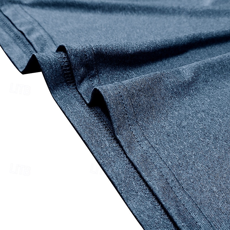 Per uomo Maglietta Manica Corta Maniche Corte Collo alla coreana Zip a un quarto Estate Primavera Tinta unica Semplice Sport Essenziale Con zip Vacanza Streetwear Casuale Blu chiaro Nero Bianco del 2025 a $20.99 –P7