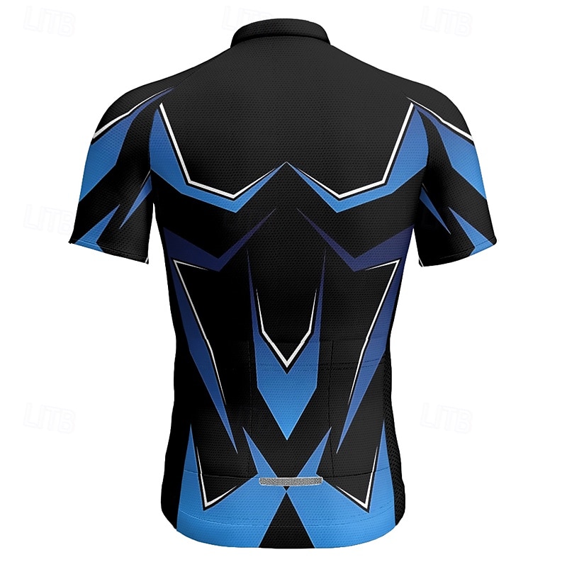 Homme Maillot Velo Cyclisme Manche Courte Cyclisme Tee-shirt Maillot avec 3 poches arrière VTT Vélo tout terrain Respirable Séchage rapide Conception anatomique Mèche Bleu Vert Des sports Vêtement de 2025 ? $25.99 –P9