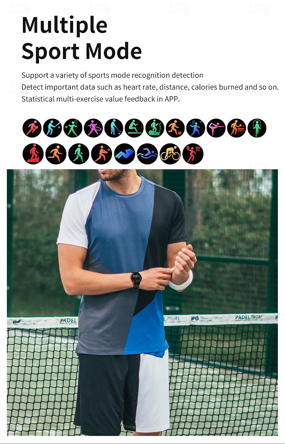 696 HDT6MAX Montre intelligente 1.63 pouce Smartwatch Montre Connectée Bluetooth ECG+PPG Podomètre Rappel d'appel Compatible avec Android iOS Femmes Hommes Appels Mains Libres Rappel de Message IP 67 de 2025 ? $39.99 –P10