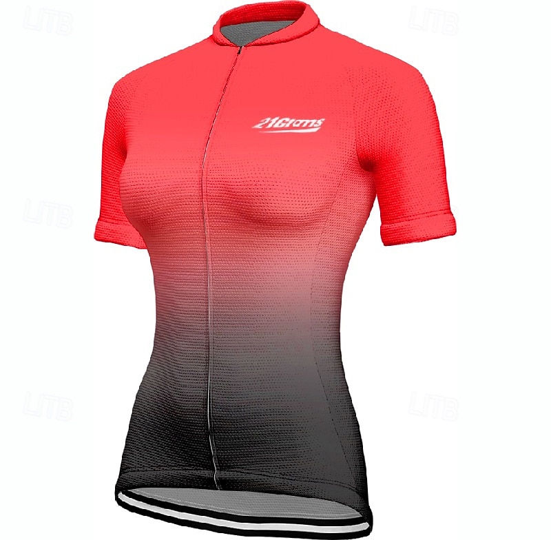 Per donna Maglia da Ciclismo Sfumatura Manica Corta Bicicletta Maglietta Maglia con 3 tasche posteriori Mountain Bike MTB Asciugatura Rapida Design Anatomico Assorbente Traspirante Gli sport Giallo del 2026 a $27.99 –P8