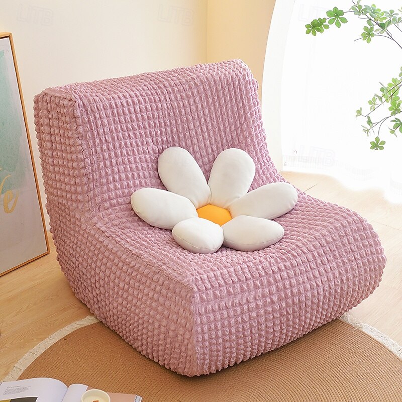 1pc capa elástica para sofá de chão sem braços capa para sofá preguiçoso relax seersucker capa elástica para sofá único capa de almofada para sala de estar casa de 2025 por $36.99 –P13