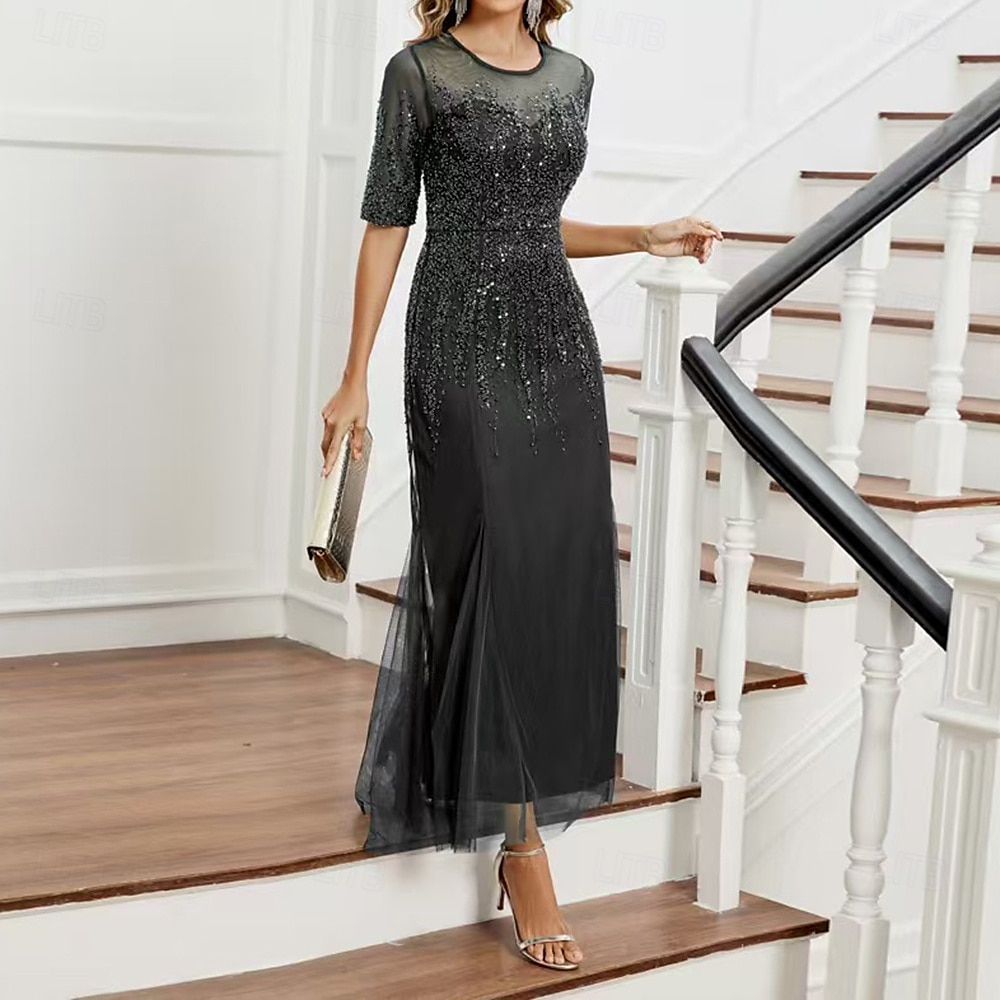 Retro Vintage Goldene Zwanziger 1920er Flapper Kleid Kleid Weihnachtsfeier Kleid Der große Gatsby Pailletten Netz Kostüm Damen Karneval Maskerade Hochzeit Hochzeitsgast Junggesellinnenabschiedsparty 2025 - $77.99 –P4