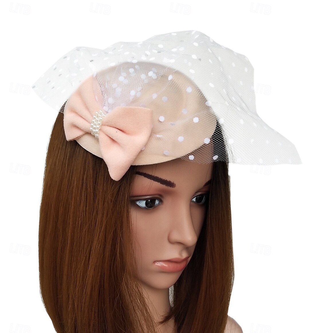 Kopfstück Perle Hochzeit Abendgesellschaft Elegant Hochzeit Mit Tupfen Kopfschmuck Kopfbedeckung 2025 - $11.49 –P18