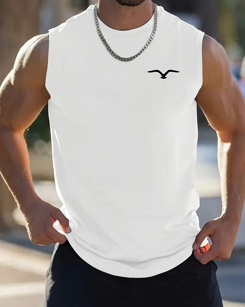 Homme Débardeur Sous-Vêtements T-shirt sans manches Sans manches Col Rond Été Graphique Mode Designer Vacances Rue Sortir Noir Blanche Jaune T-shirt haut de gamme pour homme de 2025 ? $6.99 –P1