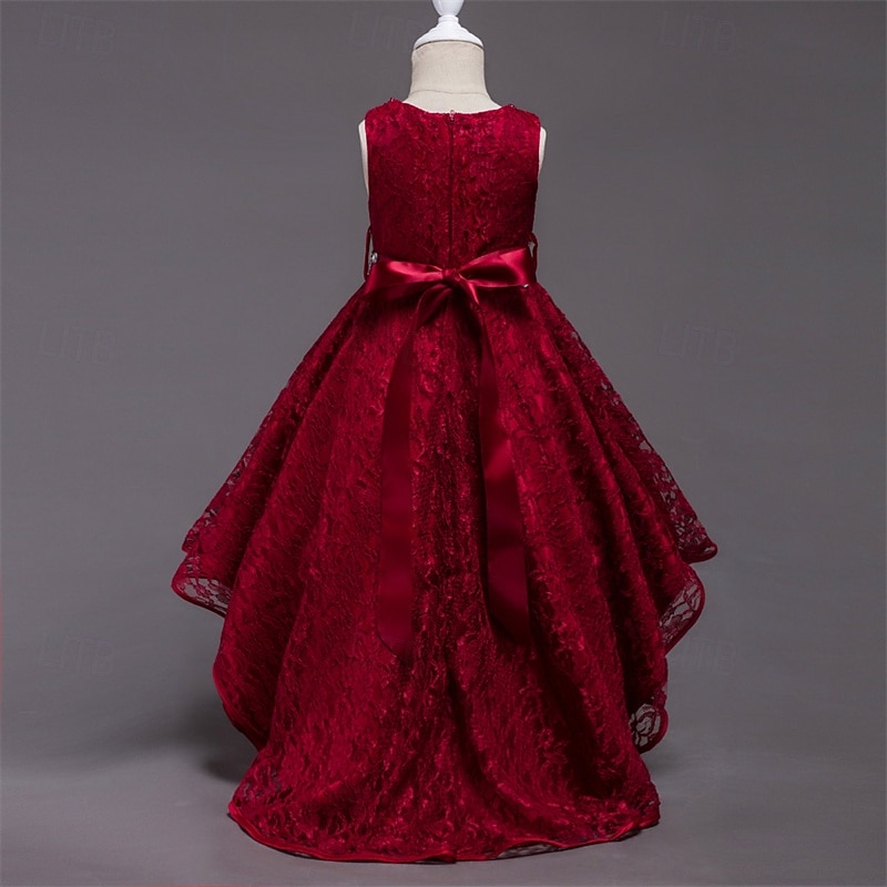 Дети Девочки Платье для вечеринки Сплошной цвет Без рукавов Выступление День рождения Красивый Милая Полиэстер Ассиметричное Платье для вечеринки Платье в стиле 50-х годов Платье A-силуэта Лето 4 2025 - $37.99 –P9