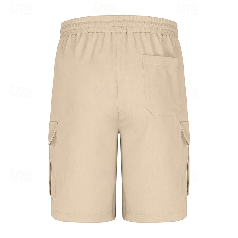 Per uomo Pantaloncini cargo Shorts Pantaloncini Estivi Coulisse Elastico in vita Multi-tasche Semplice Comodità Indossabile Lunghezza al ginocchio All'aperto Sport Quotidiano Moda Casual Nero Blu del 2025 a $18.99 –P6