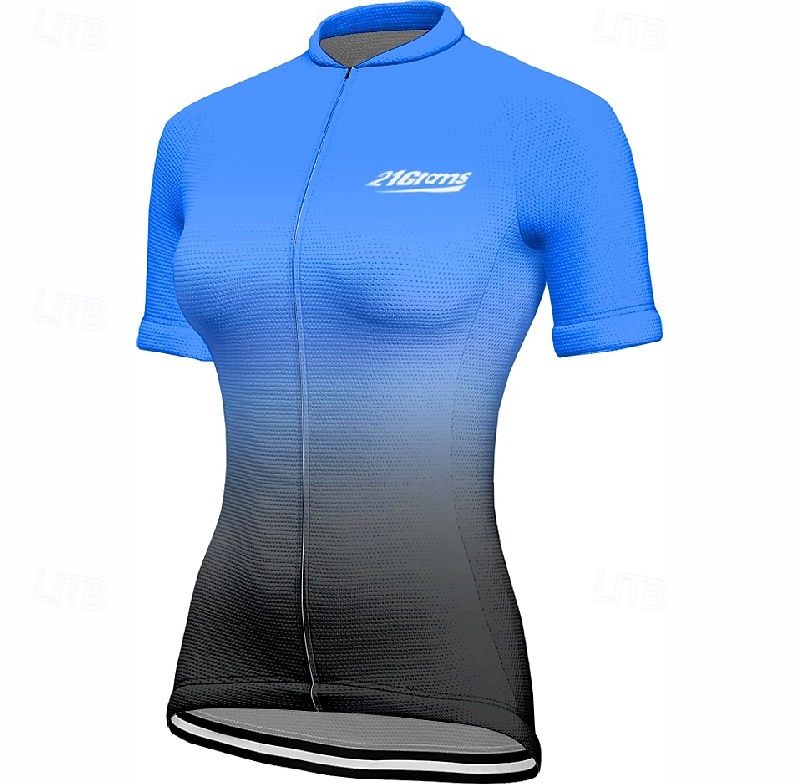 Per donna Maglia da Ciclismo Sfumatura Manica Corta Bicicletta Maglietta Maglia con 3 tasche posteriori Mountain Bike MTB Asciugatura Rapida Design Anatomico Assorbente Traspirante Gli sport Giallo del 2026 a $27.99 –P9