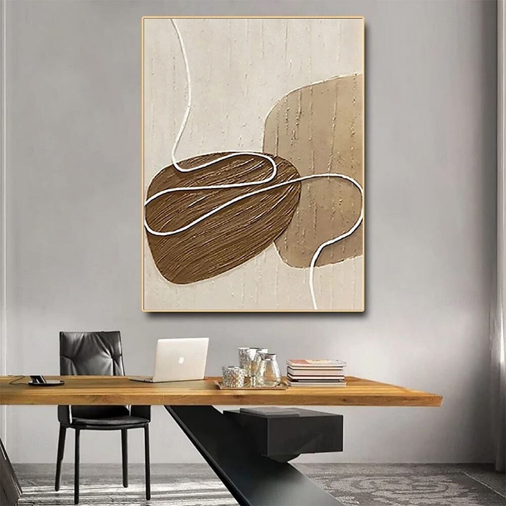 handgjord oljemålning canvas väggdekoration minimalism abstrakt modern för heminredning rullad ramlös osträckt målning 2025 - $50.99 –P3