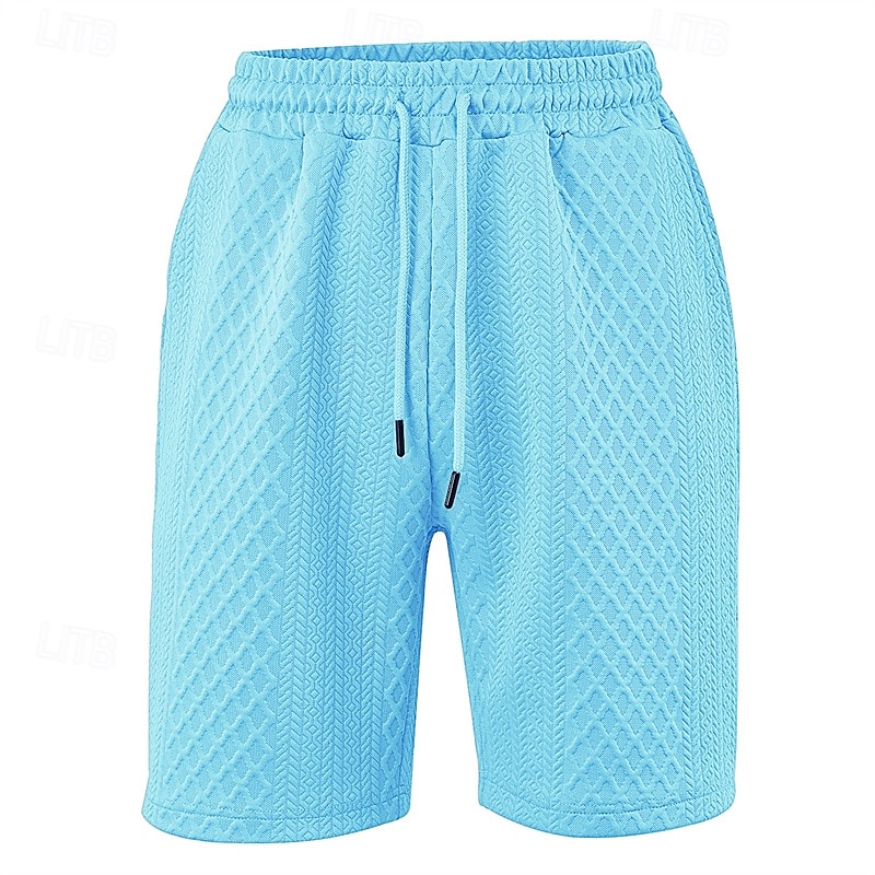 Men's Summer Shorts Beach Shorts Pocket Drawstring Elastic Waist Plain Comfort Breathable Short Outdoor Vacation Sport Tattoo White Red 2025 - $18.99 –P6