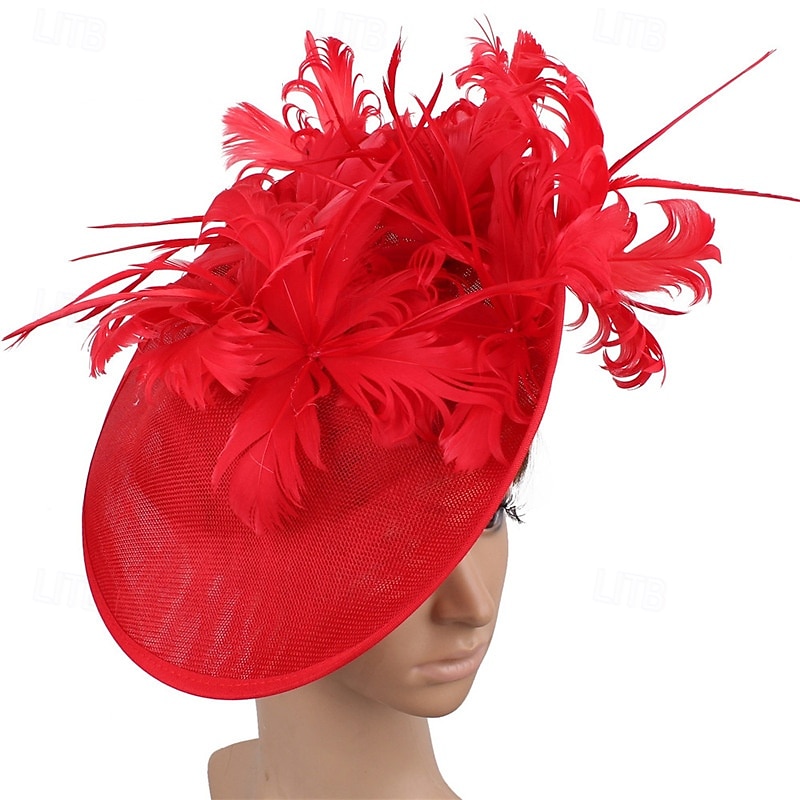 accessoire Imitation Lin Plumes Mariage Soirée Élégant Mariage Avec Plume Casque Couvre-chef de 2025 ? $28.99 –P5