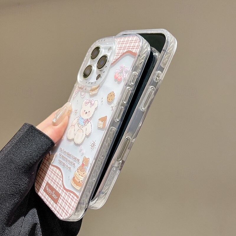 puhelin Etui Käyttötarkoitus iPhone 16 15 14 Pro Max iPhone 16e iPhone 13 Takakuori Iskunkestävä Piirretty TPU Akryyli 2025 - $12.99 –P5