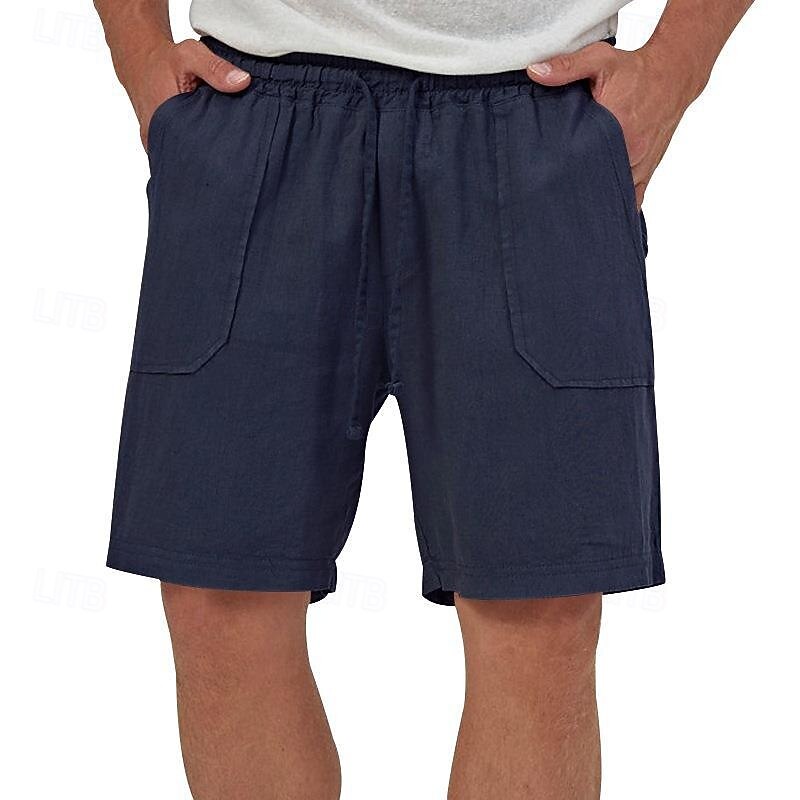 Per uomo Shorts Shorts di Lino Pantaloncini Estivi Shorts da Spiaggia Coulisse Elastico in vita Tasca Frontale Semplice Comodità Traspirante Lunghezza al ginocchio All'aperto Lavoro Quotidiano Moda del 2025 a $17.99 –P4