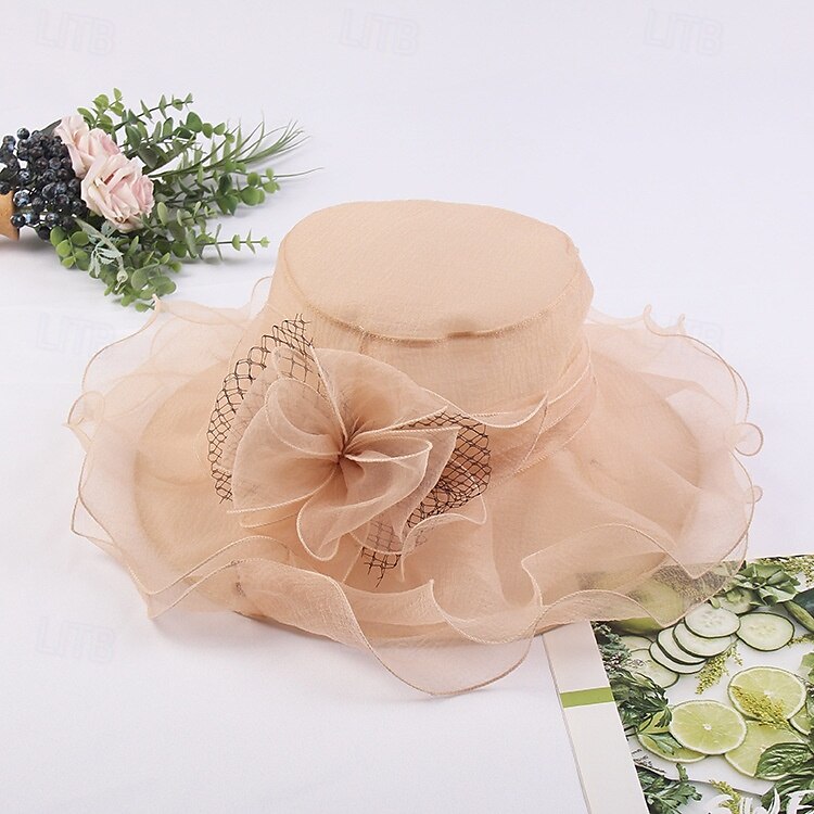 Accesoriu de Păr Tul Nuntă Serată Elegant Nuntă Cu Flori Diadema Articole Pentru Cap 2025 - $20.99 –P4