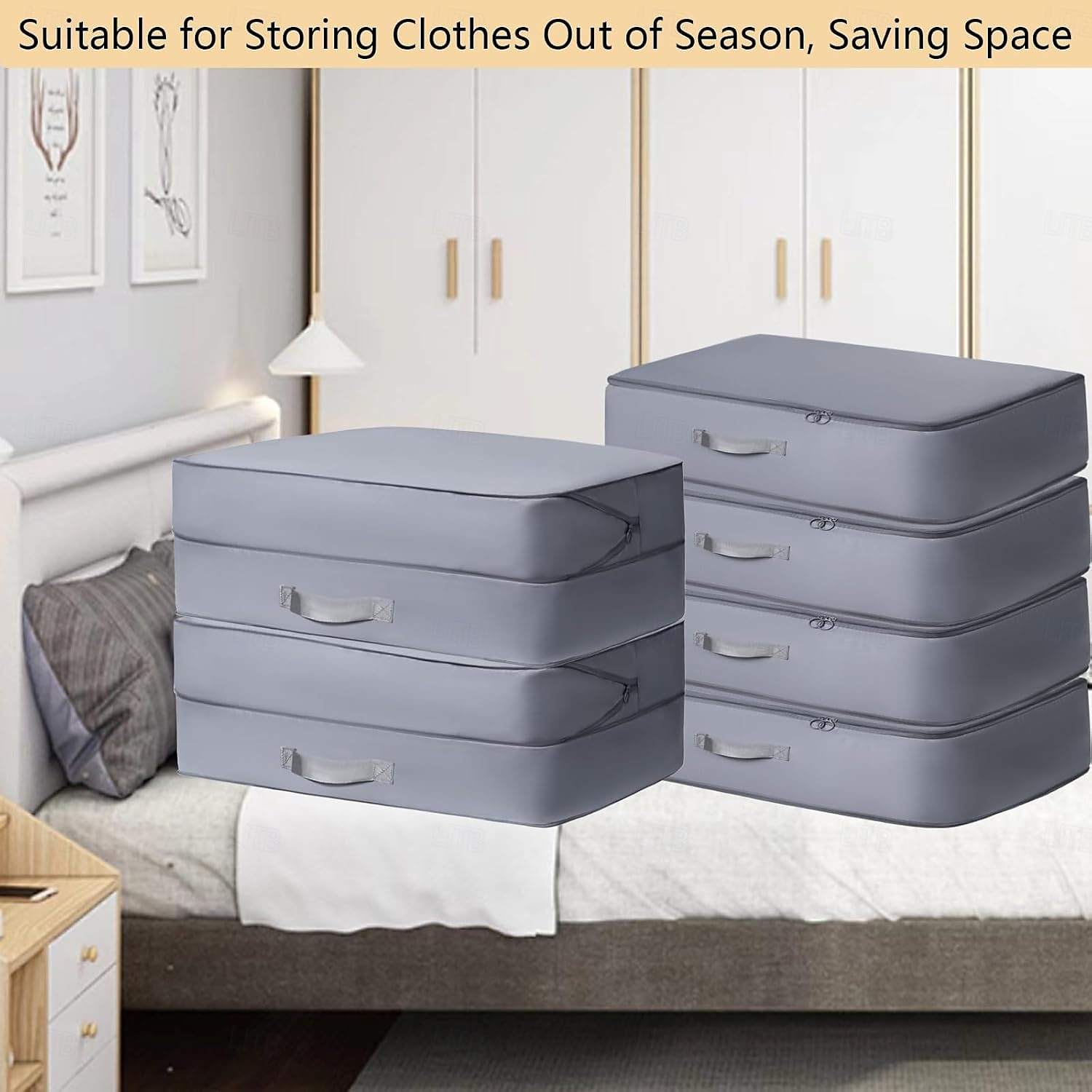 4 Pack Ultra Space Saving Self Compression Organizer Compression Bags for Storage,Ultra Space Saving Self Compression Organizer Bags,Sweater Organizer for Closet,Clothes Storage Bag 2025 - $22.99 –P6