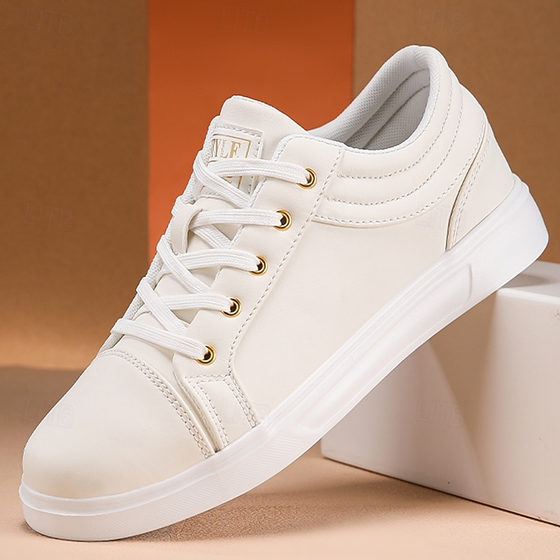 Men's Red Leather Sneakers with Sleek Design - Bold Casual Streetwear for Everyday Comfort 2026 - $42.99 –P6