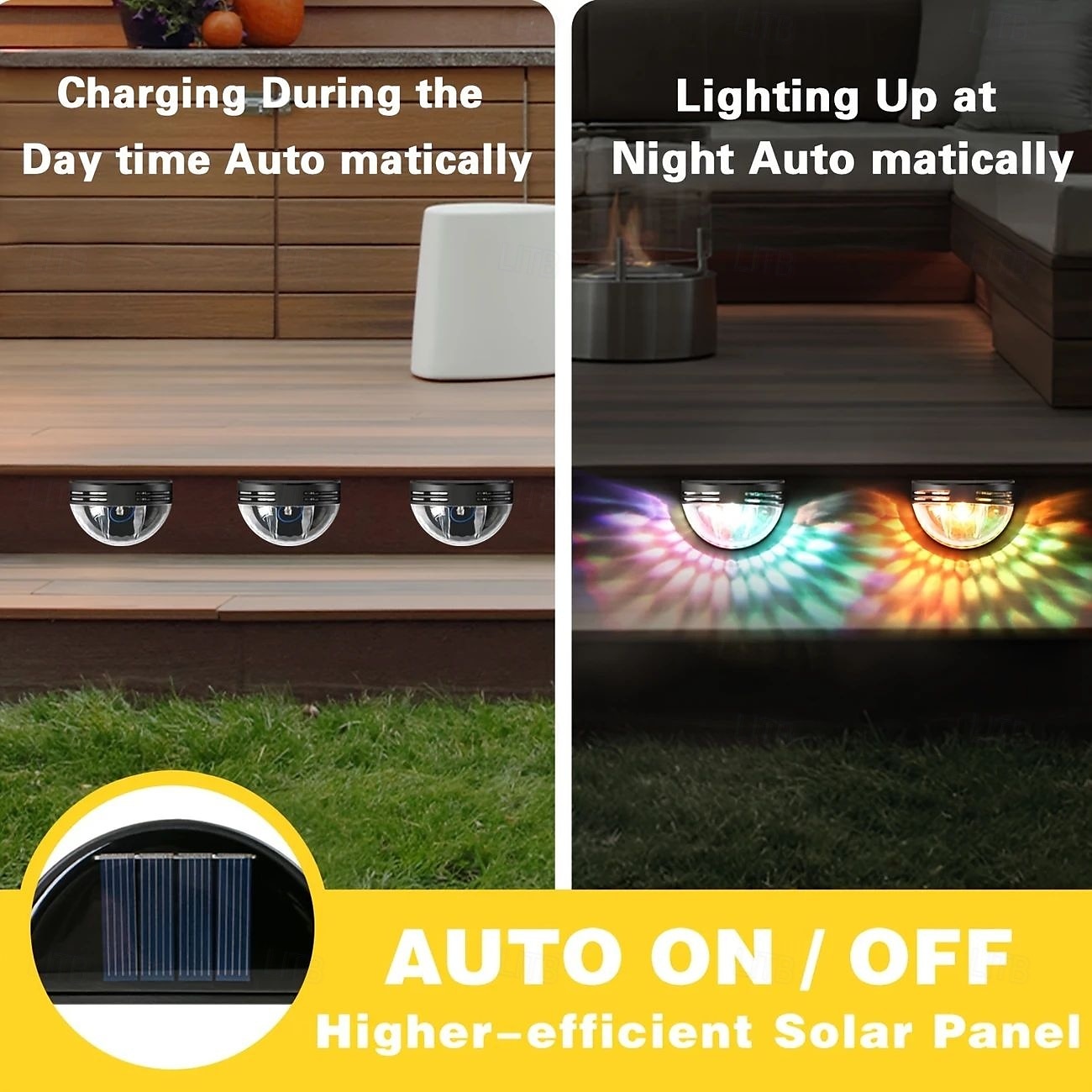 4PCS Outdoor Solar LED Wall Light Waterproof Fence Lights Garden Fence Yard Wall Lighting Decoration 2025 - $14.49 –P4