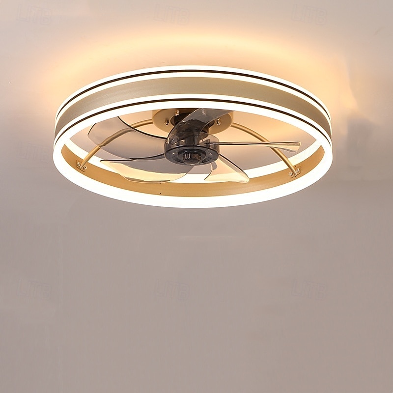 50 cm تخفيت مروحة سقف معدن أكريليك الحديث أسلوب الشمال 220-240V 2025 - $205.79 –P7
