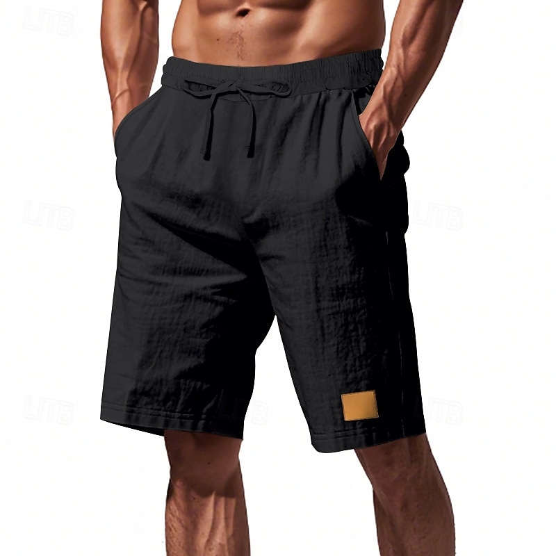 Per uomo Shorts Shorts di Lino Pantaloncini Estivi Shorts da Spiaggia Coulisse Elastico in vita Gamba Dritta Semplice Comodità Traspirante Lunghezza al ginocchio All'aperto Quotidiano Ferie Moda del 2025 a $18.99 –P9