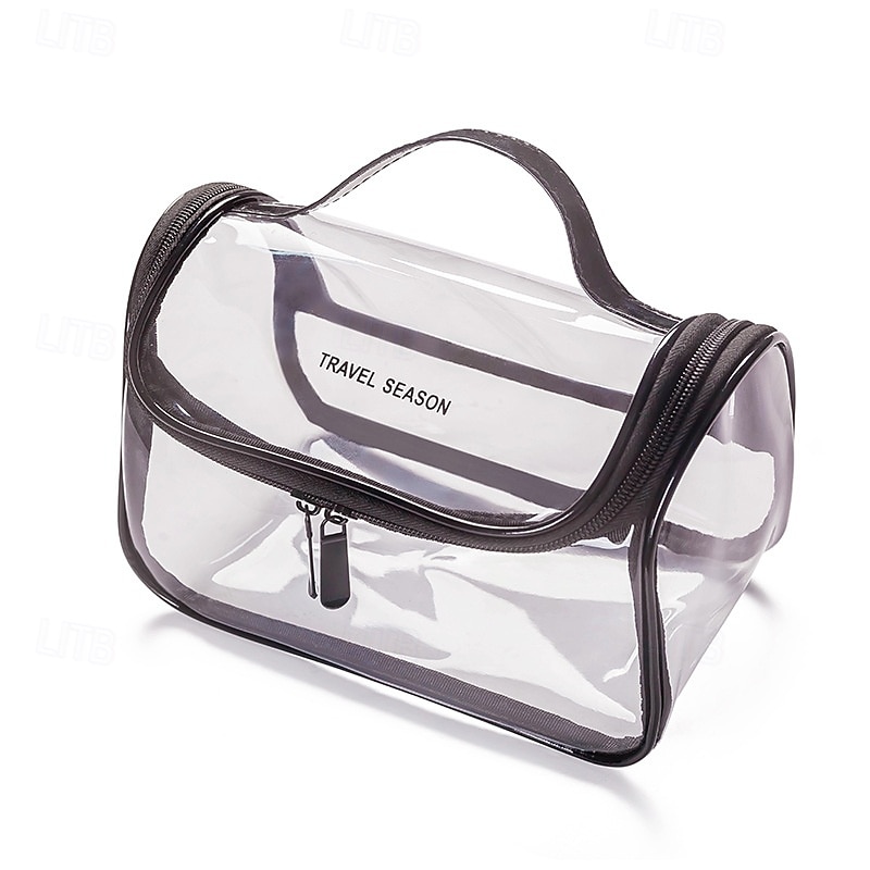 borsa da toilette trasparente, organizer da viaggio per cosmetici di grande capacità ed elegante, custodia portatile per il trucco del 2025 a $9.99 –P5