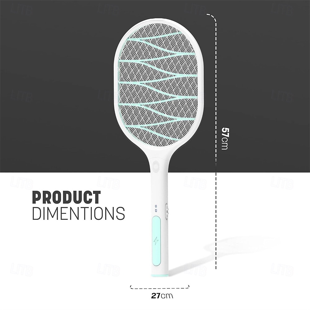 2025年 電動蚊駆除ラケット – ハンドヘルドフライインsectバグザッパーバット、屋内寝室の害虫駆除用三層安全ネット付き  コレクション – $29.99 –P6
