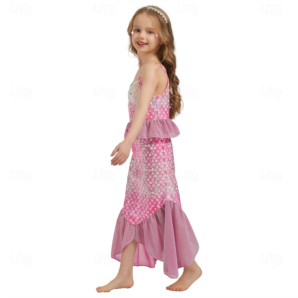 La Sirenetta Principessa Sirena Vestito Costume per festa a tema Cosplay Cosplay di film for Ragazze Bambini Carnevale Mascherata Feste Ferie del 2025 a $34.09 –P4