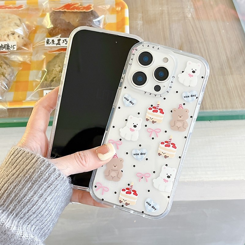 Custodia per iPhone 16e iPhone 16 iPhone 16 Pro iPhone 16 Pro Max iPhone 15 iPhone 15 Pro Max iPhone 14 Pro Max Custodia posteriore antishock cartone TPU acrilico del 2025 a $14.99 –P11