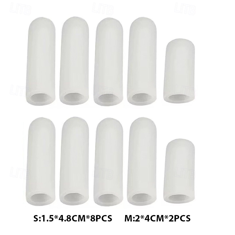 10st/20st gel vingerbeschermers vingerkappen siliconen vingertoppen bescherming - vingerbeschermers geweldig voor triggerfinger vingerartritis vingerknakken en andere vingerpijnverlichting 2026 - $10.49 –P8