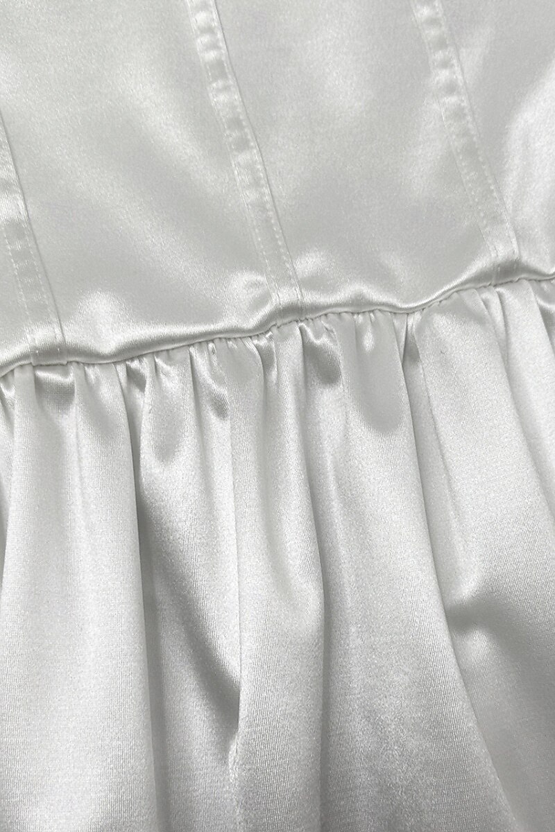 Damen Minikleid Weißes Kleid Abschlusskleid Mode Abschlussfeier Teegesellschaft Wochenende Normale Passform Einfach Ärmellos Trägerlos Weiß Sommer 2025 - $29.99 –P14